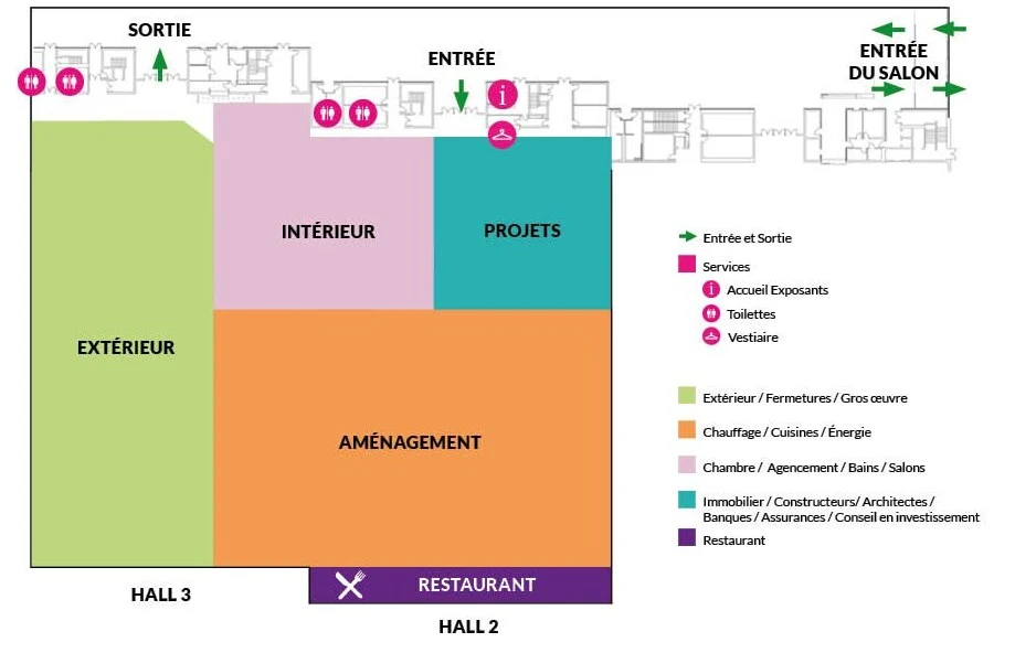 Plan du Salon de L'habitat 2026