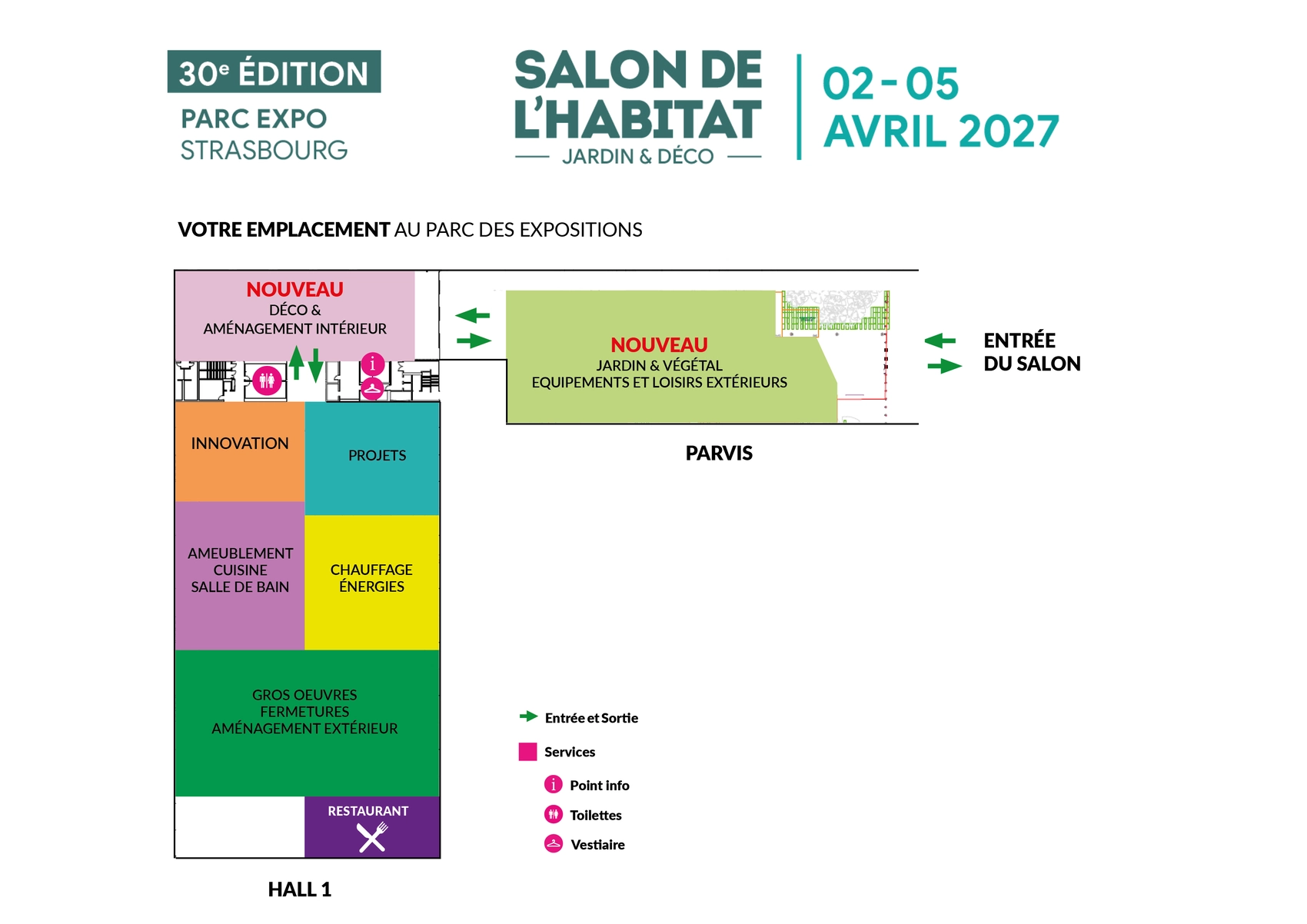 Plan du salon de l'habitat 2027